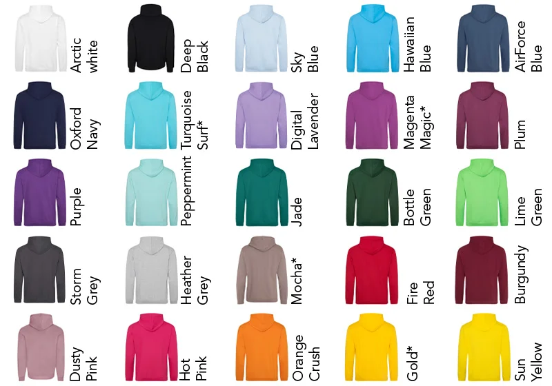 Hoodie Colours